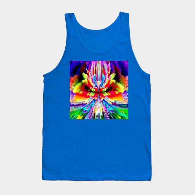rainbow butterfly abstract Tank Top by ABSTRAKC SHAMANESS - ART 